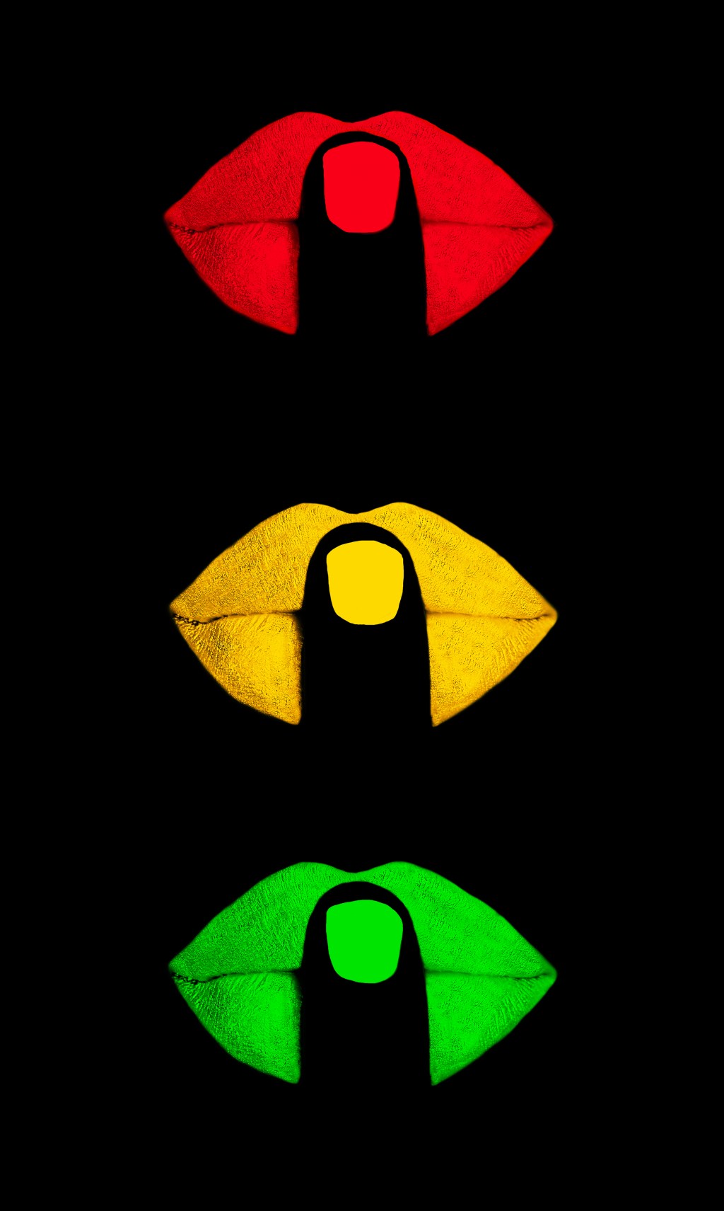 Red, yellow, green